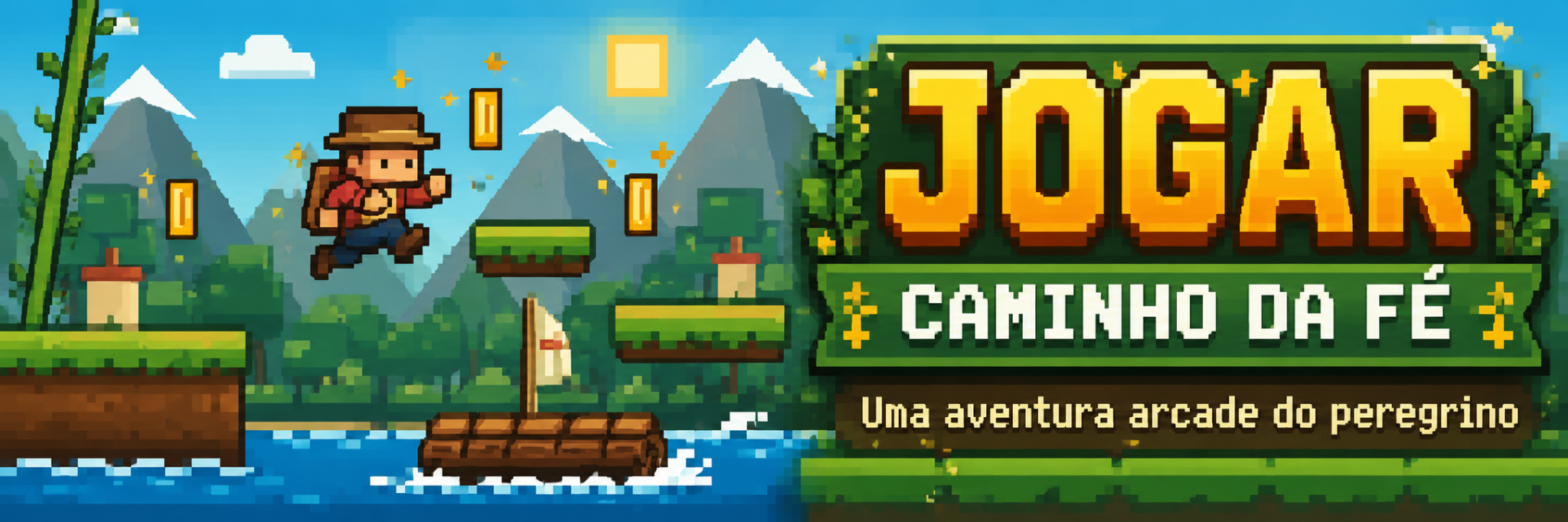 Jogar Caminho da Fé — uma aventura arcade do peregrino